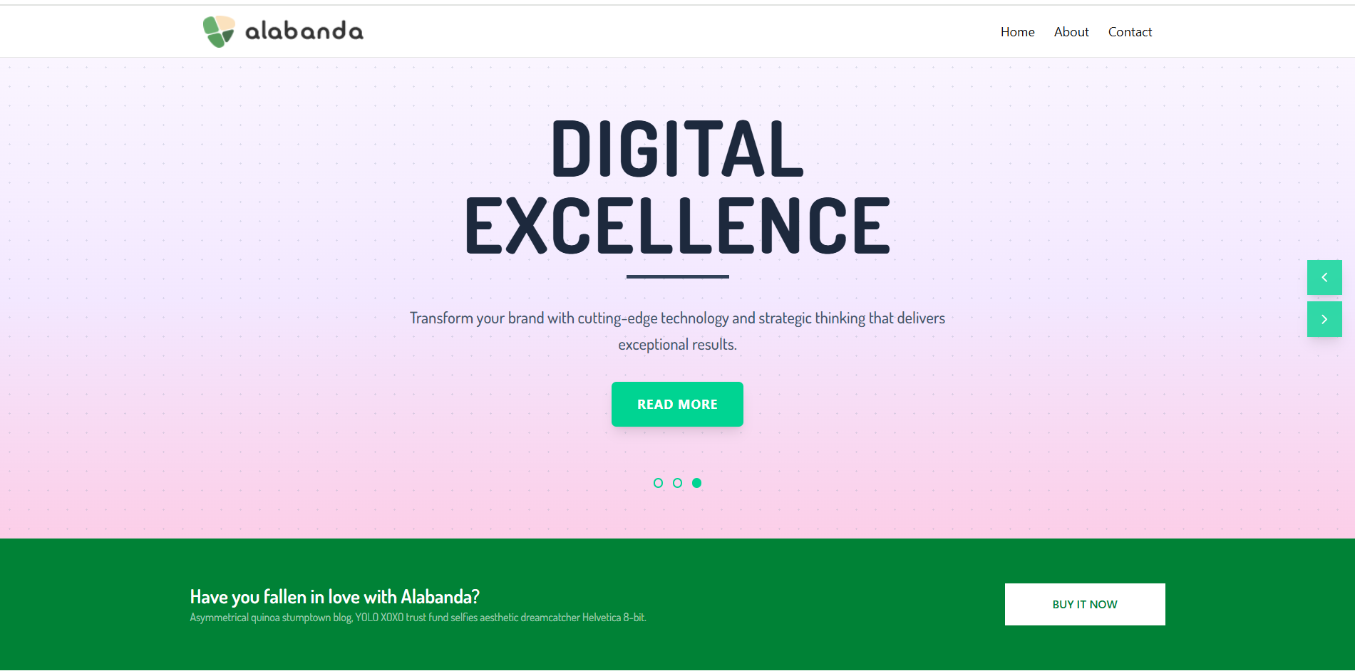 ALBANDA - Fully Responsive Landing Page for SaaS