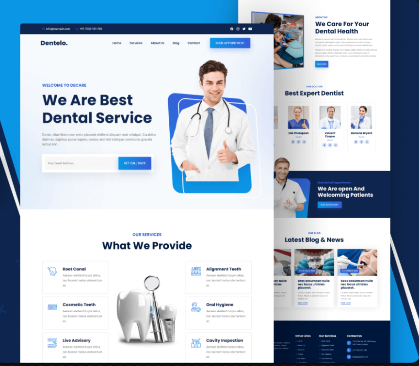 Dentelo Master Landing Page - Fully Responsive Landing Page for Dentelo Master