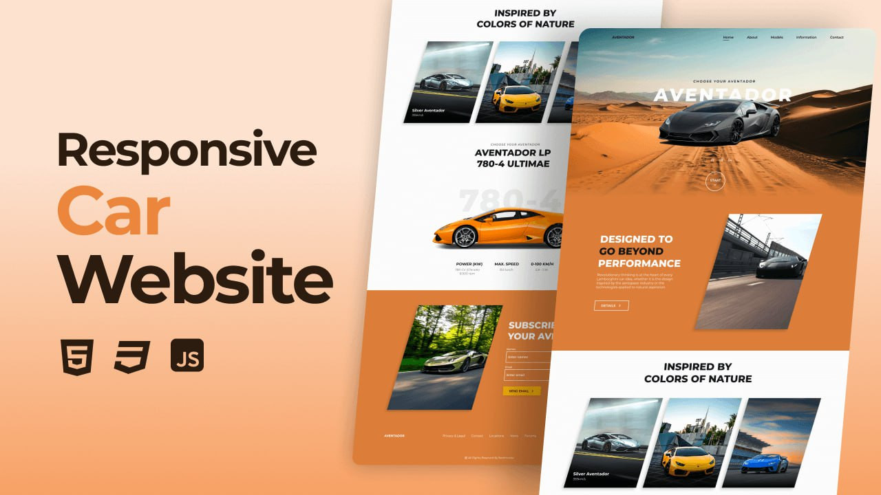 AVENTADOR - Fully Responsive Landing Page